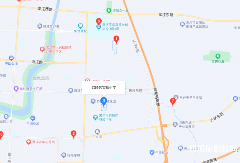 漯河市召陵區(qū)中等專業(yè)學(xué)校地址，乘車路線