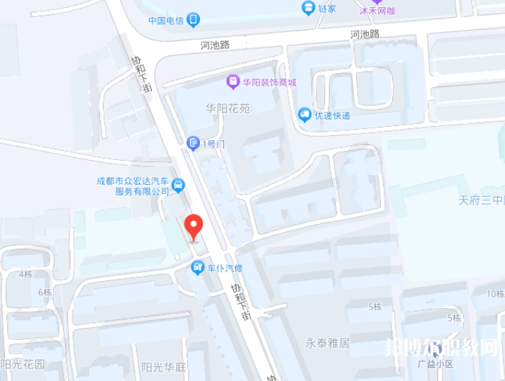 天府成人中等專業(yè)學校地址，乘車路線 