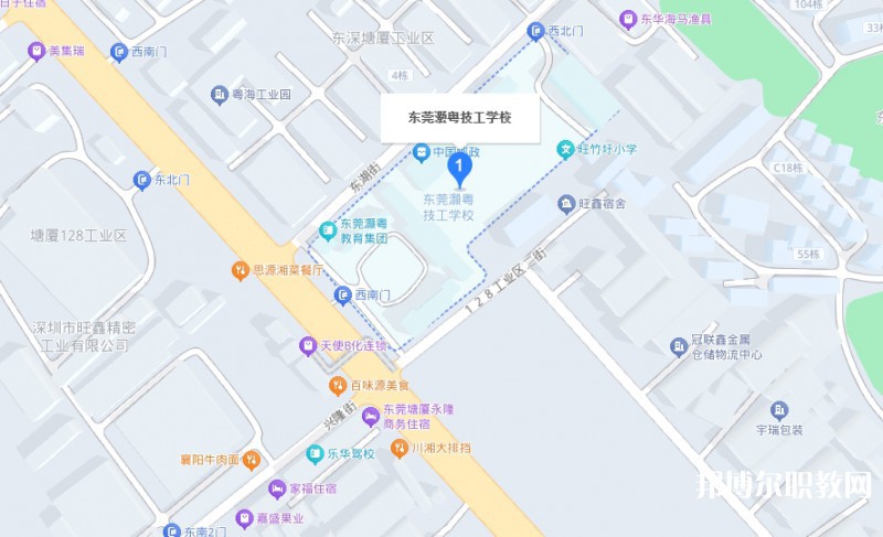 東莞市灝粵技工學(xué)校地址，乘車路線
