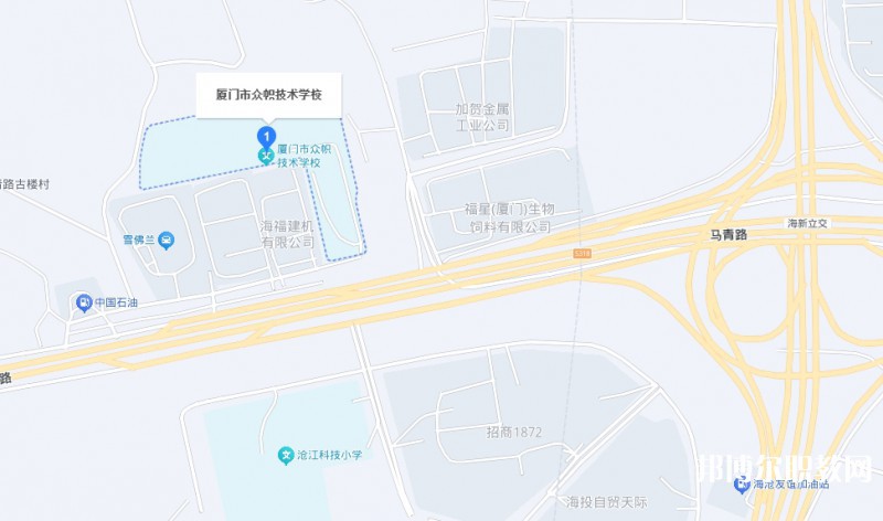 廈門市眾幟技術(shù)學(xué)校地址，乘車路線